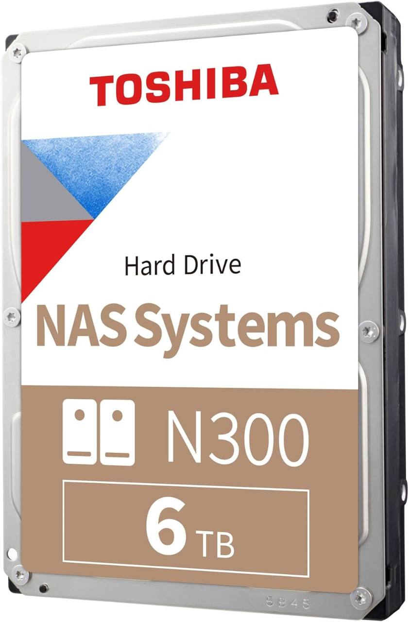 Toshiba N300 6TB NAS internal hard drive.