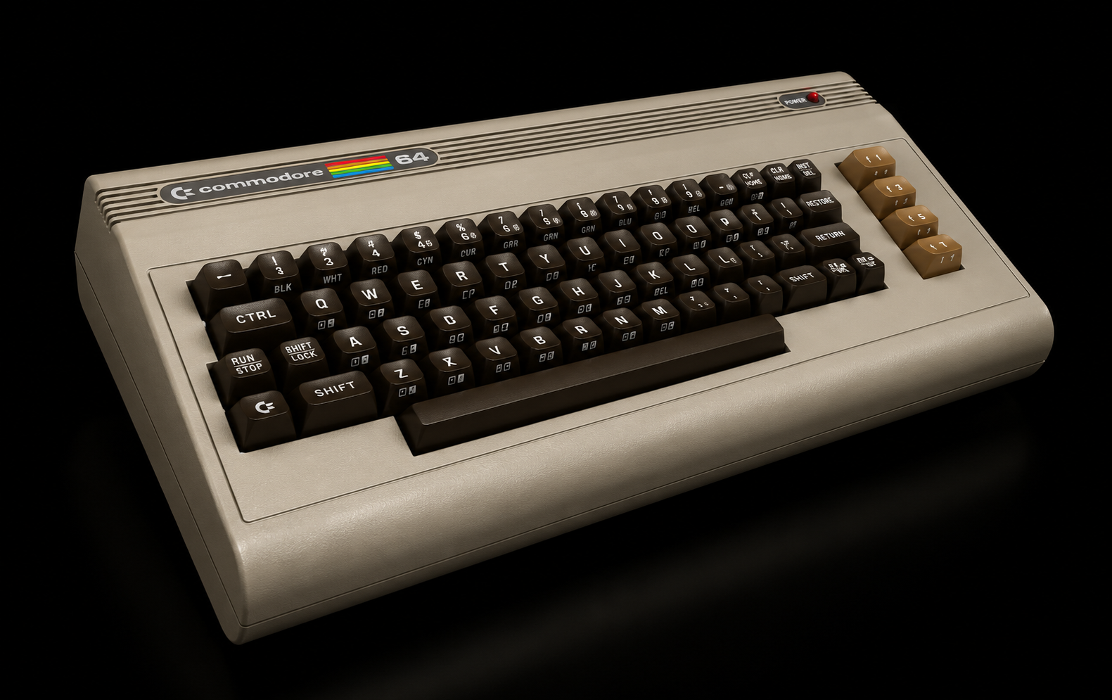 Classic breadbin-style Commodore 64 Ultimate render