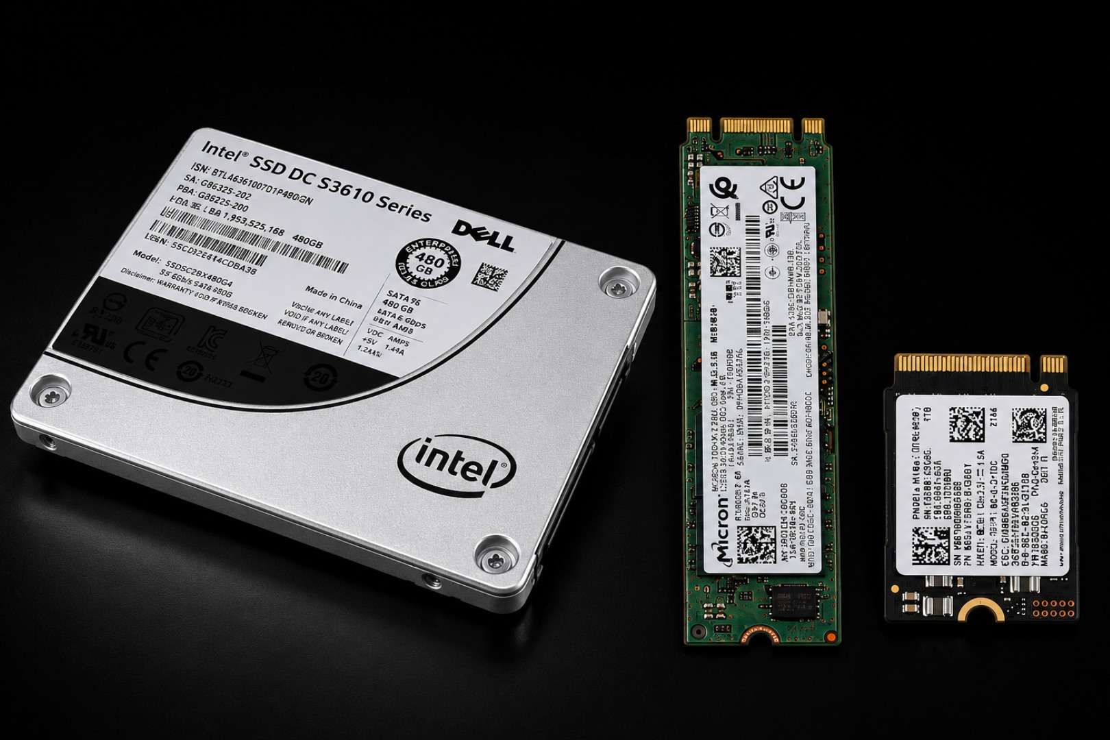 SATA 2.5-inch, M.2 2280 and compact M.2 solid-state drive form factors